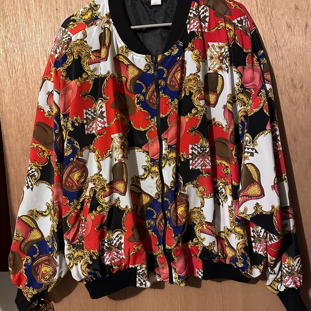 Vintage Cowgirl Rodeo Bomber Jacket Size XL